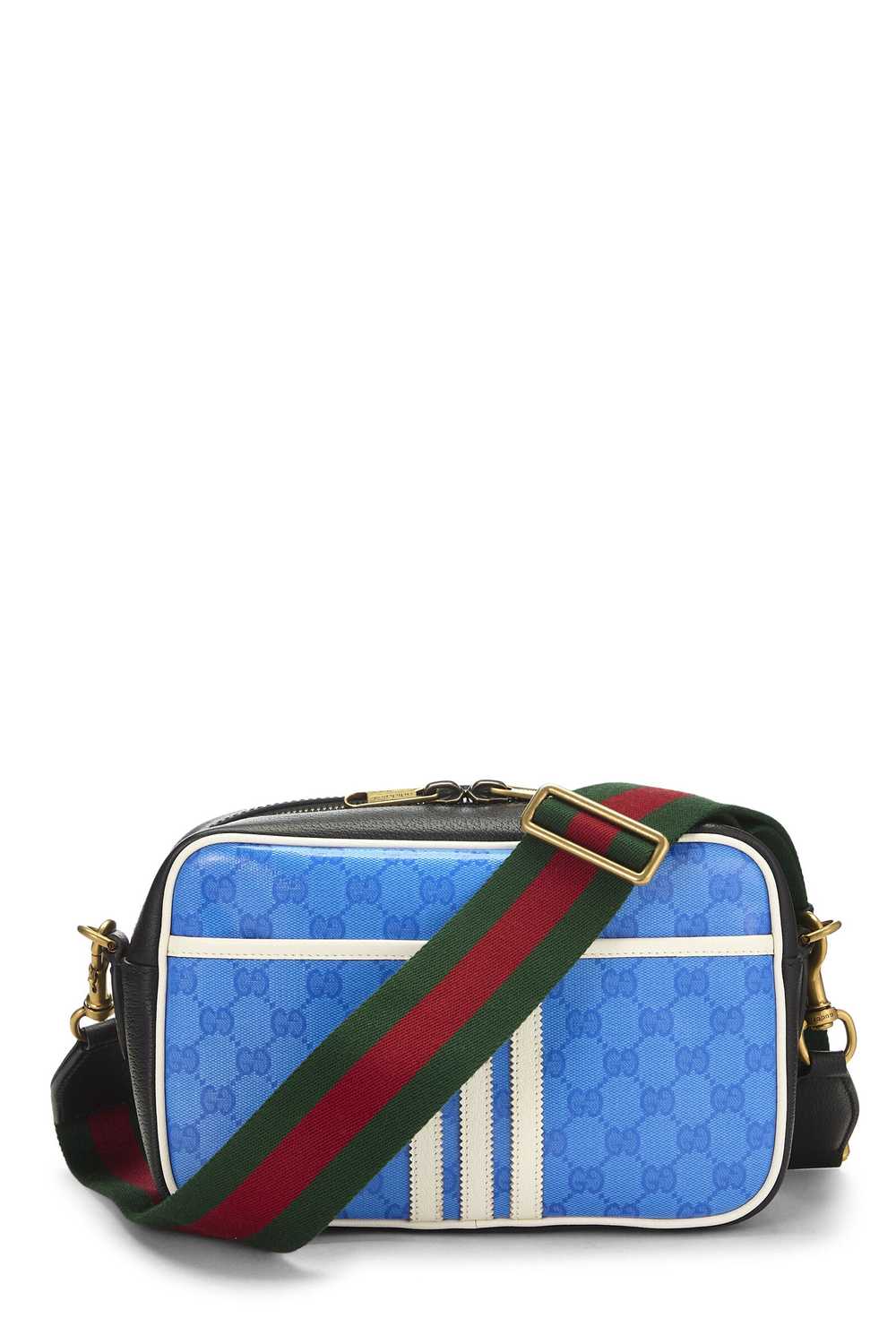 Adidas x Gucci Blue Crystal Canvas Shoulder Bag S… - image 4