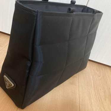 PRADA Triangle Logo Handbag Tote