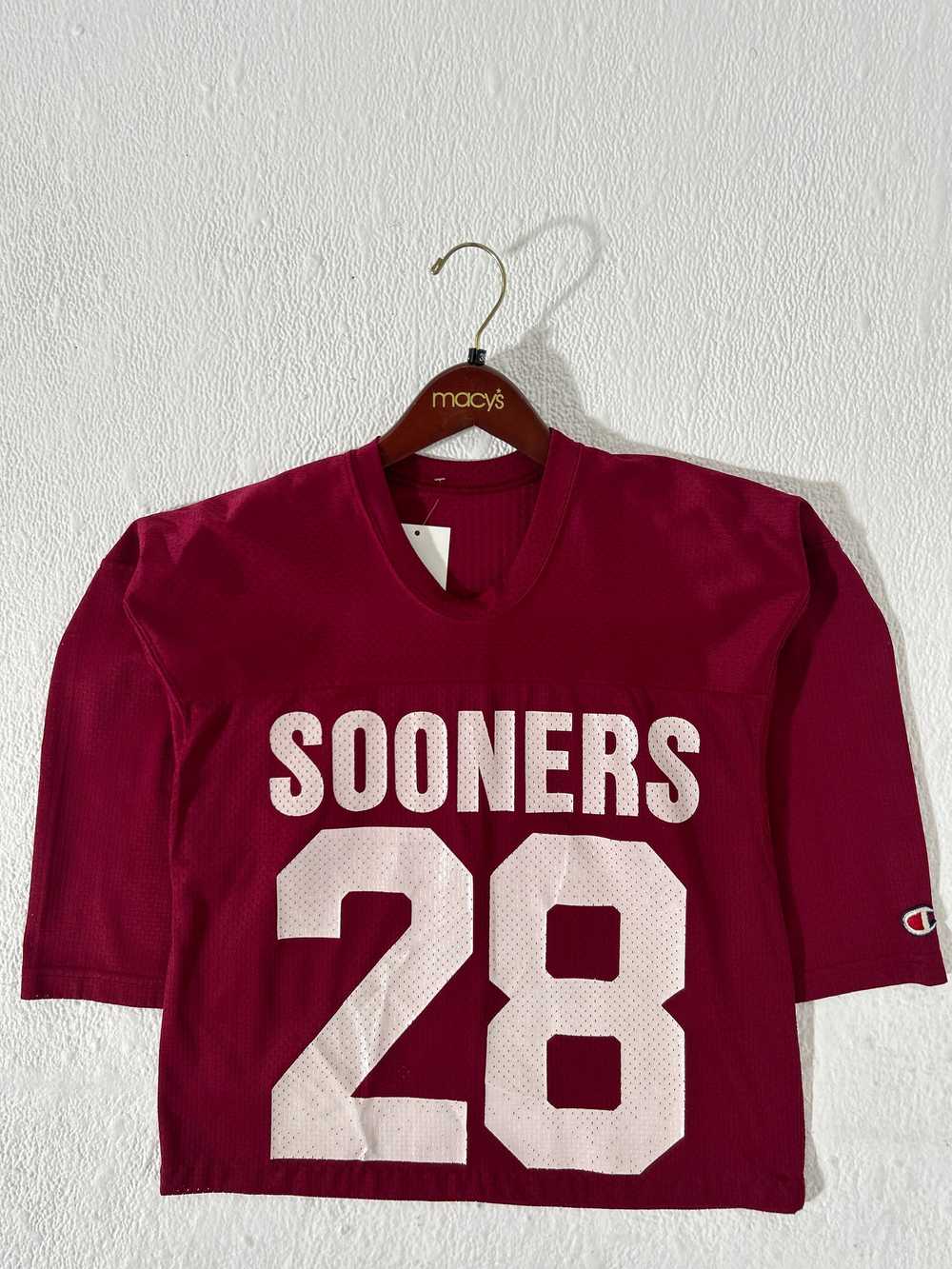 Vintage Oklahoma Sooners #28 Cropped Jersey Sz. M - image 1