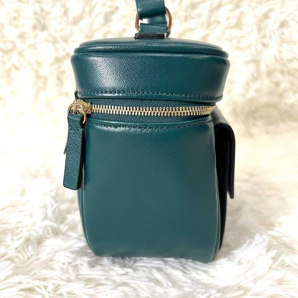 Brand new Agnes B 2way shoulder bag in green leat… - image 3