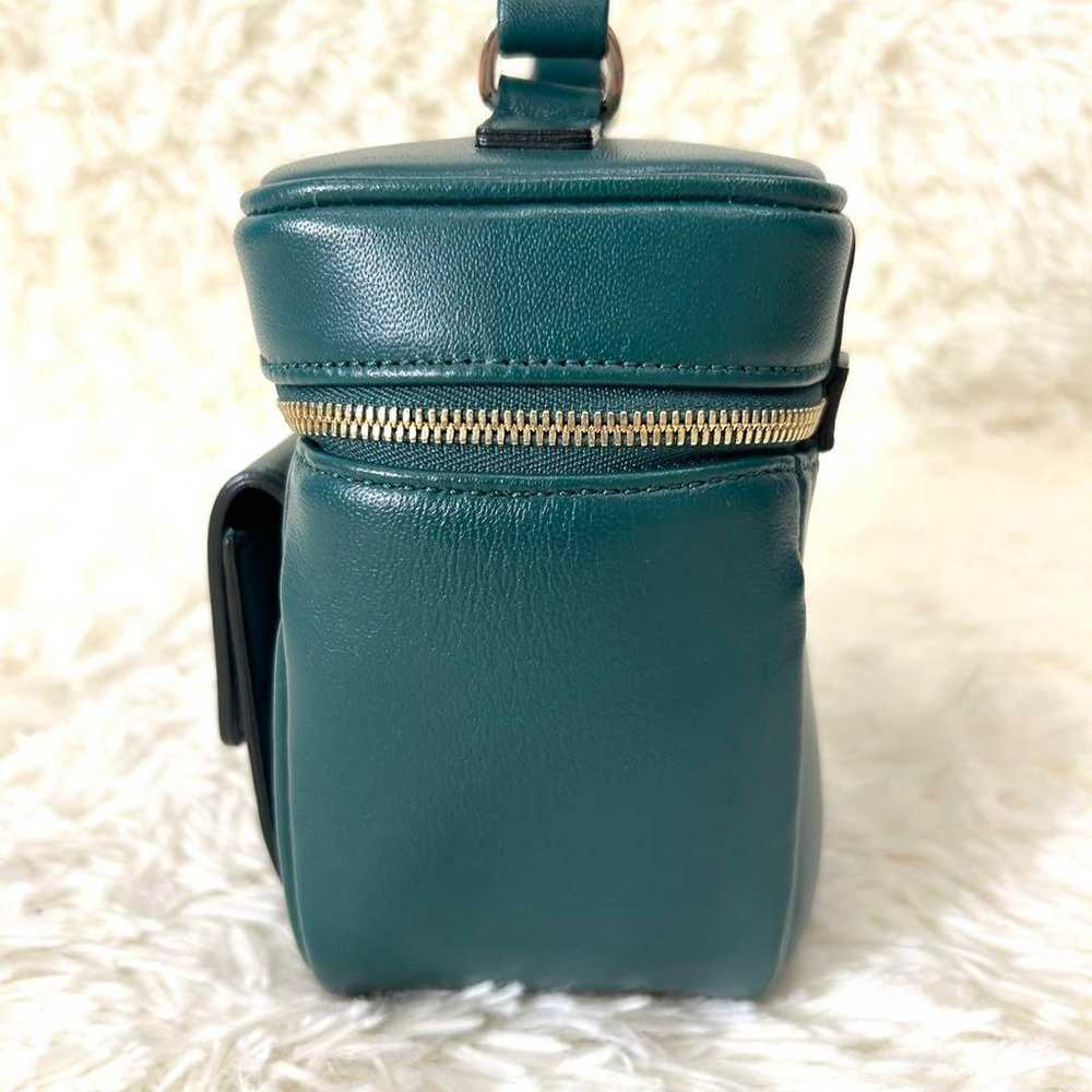 Brand new Agnes B 2way shoulder bag in green leat… - image 4