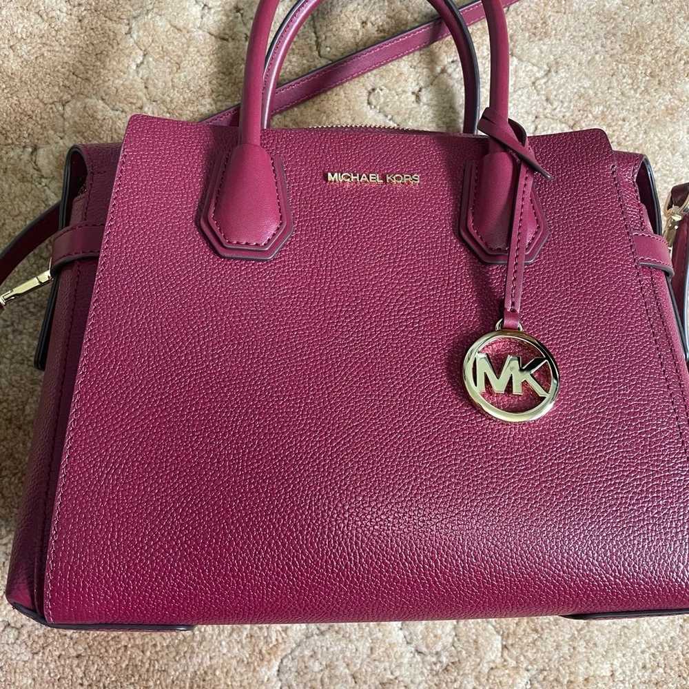 Michael Kors Mercer MD TZ belted satchel Leather - image 1