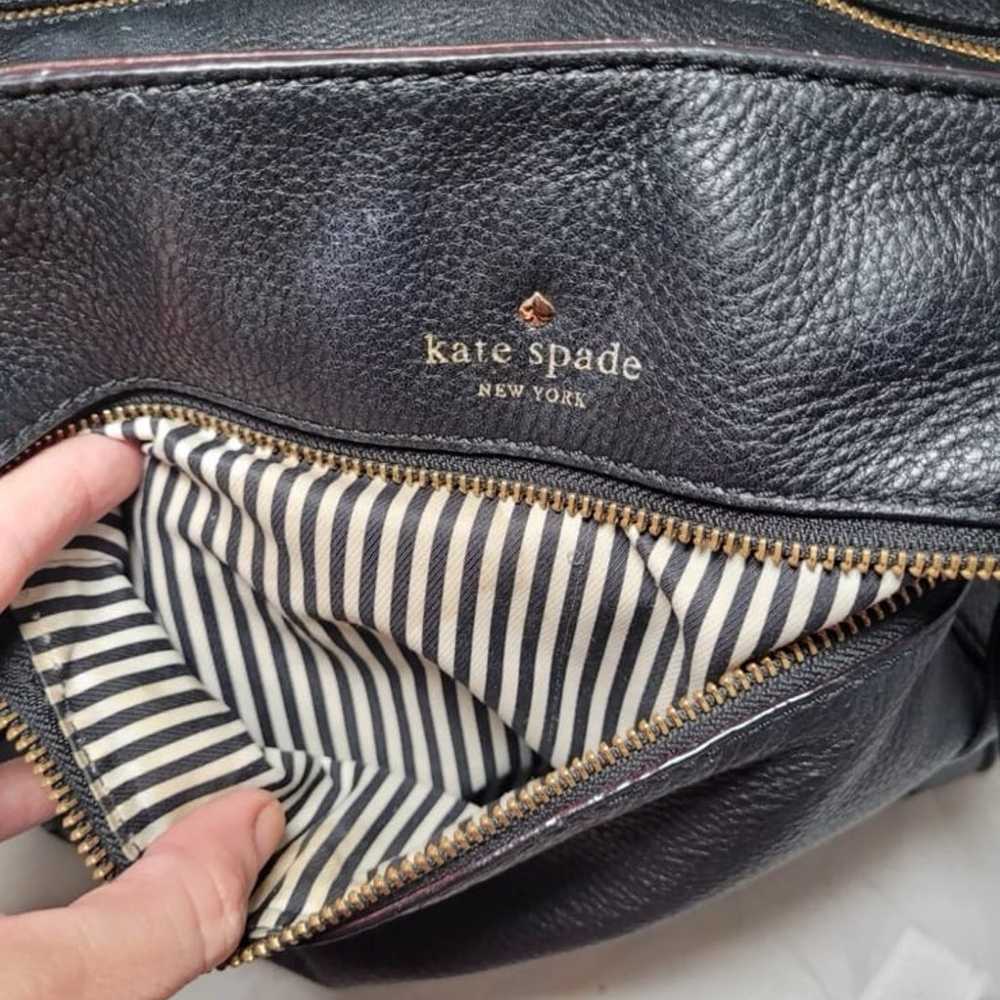 Kate Spade Cobble Hill Black Pebble Leather Bag - image 9