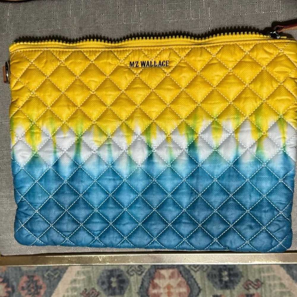 MZ Wallace quilted  ombré  clutch /pouch/make up … - image 9