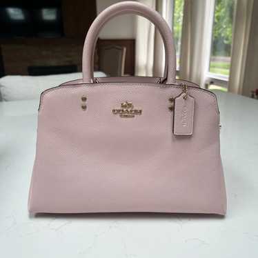 Coach~Mini store Lillie~ Carryall Leather Handbag~ 91146 ~ Gold/Pink ~ $428