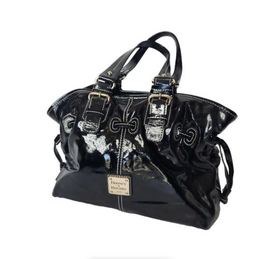 Dooney & Bourke Patent Leather Black Purse Chiara - image 1