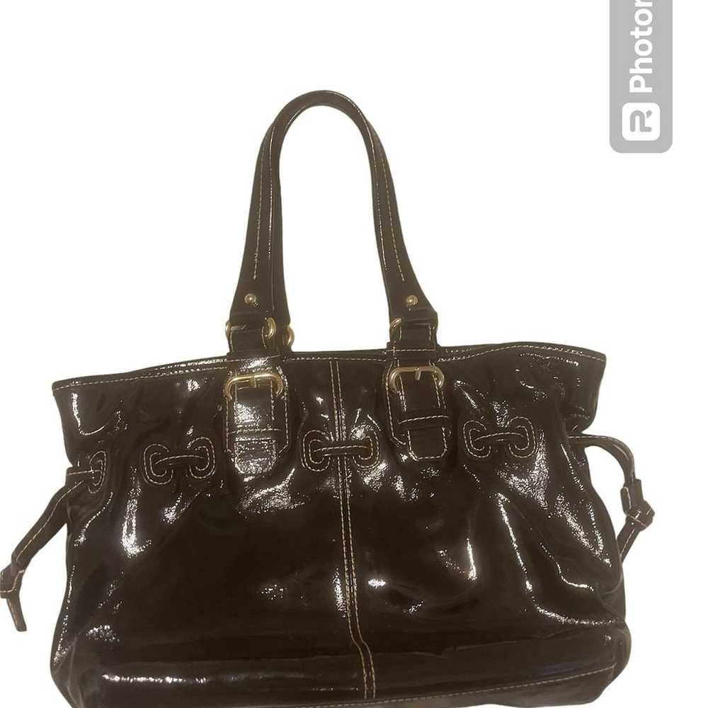 Dooney & Bourke Patent Leather Black Purse Chiara - image 3