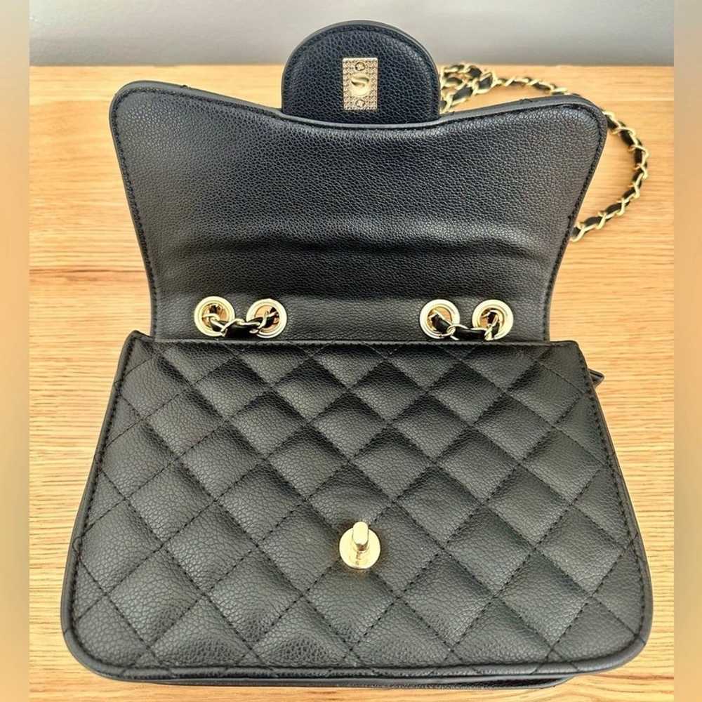 Popular, Never out of style — black quilted purse… - image 7