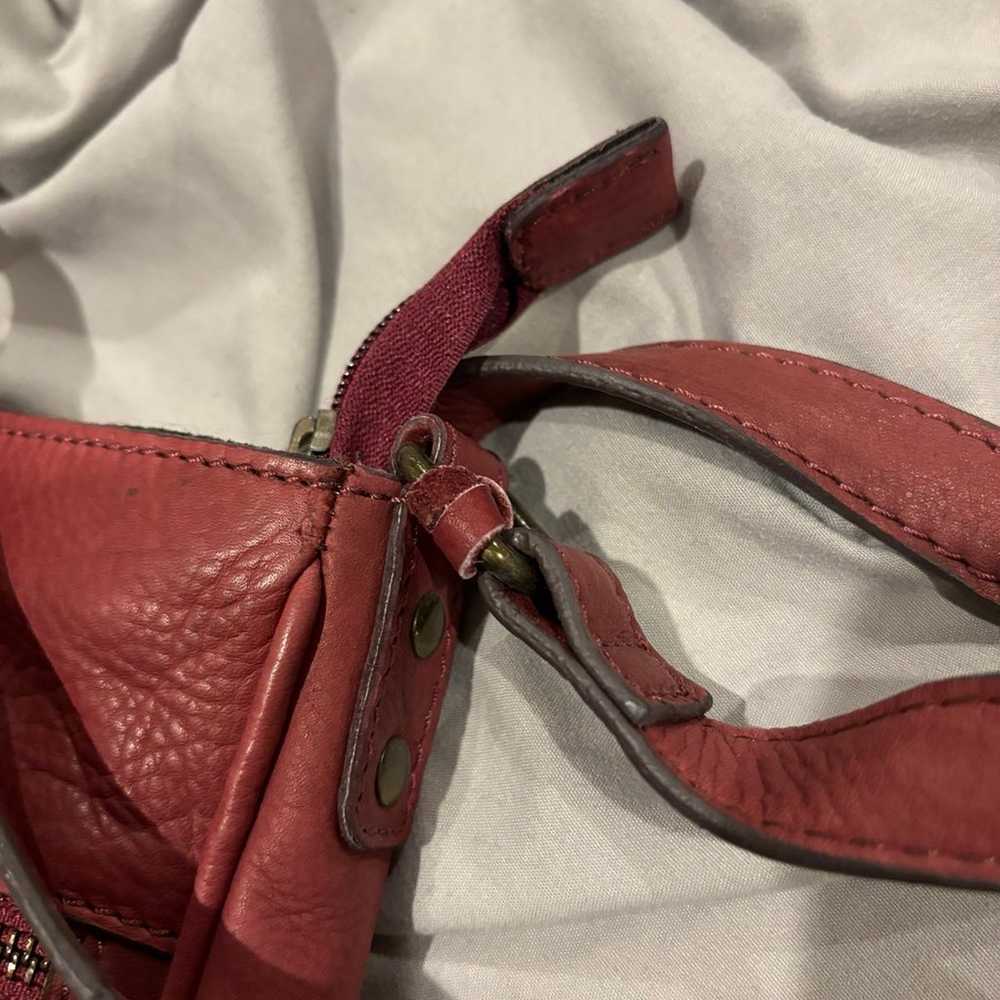 Born Dark Red Leather Crossbody Purse - image 4