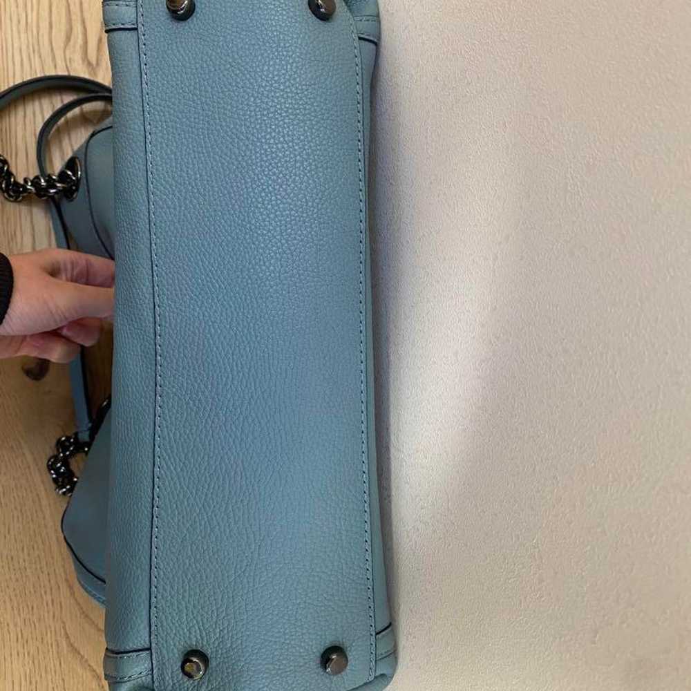 COACH Shoulder Bag Chain Light Blue - image 9