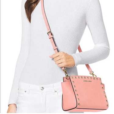 Michael Kors Pink Studded Selma