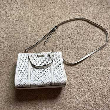 Kate Spade Newbury Lane White Perforated Bag