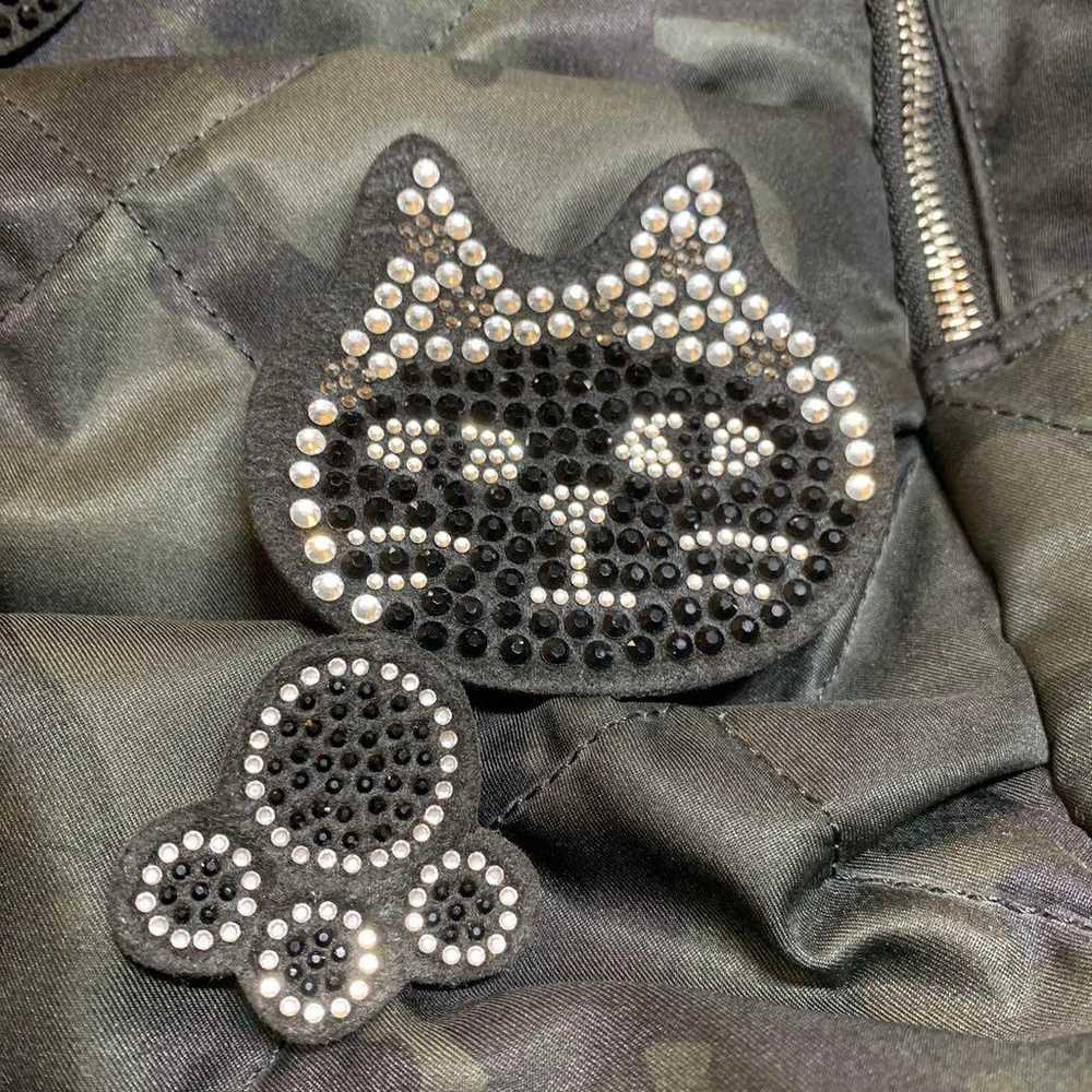 Pebbly backpack - camo with rhinestone embroidery. - image 3