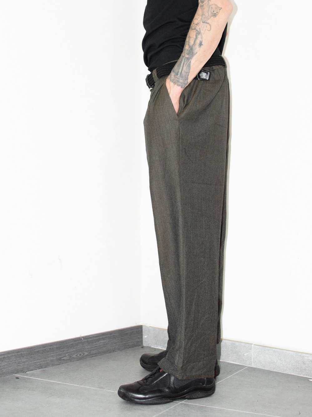 Burberry × Vintage Vintage Brown Wide Leg 90s Loo… - image 2