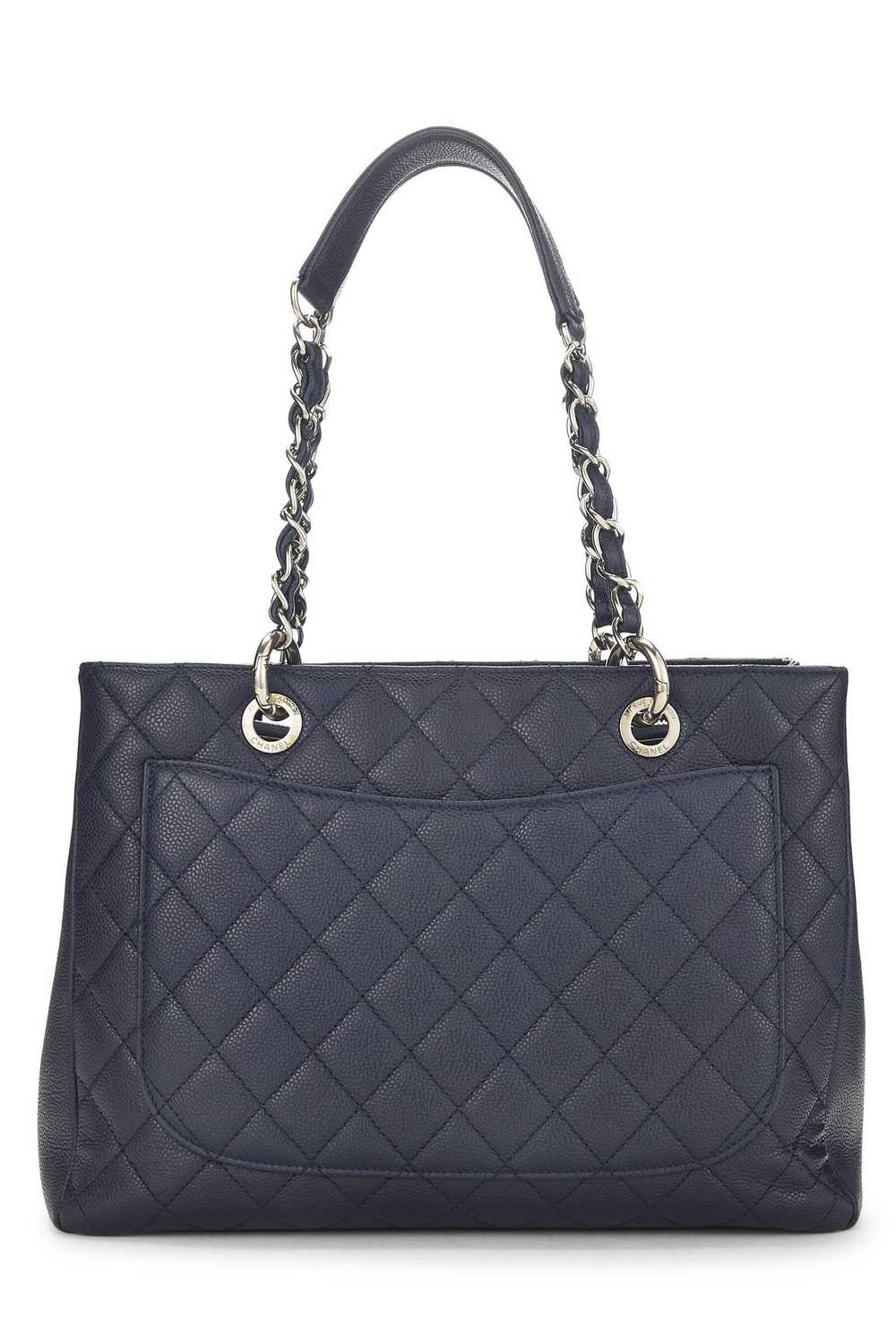 Navy Quilted Caviar Grand Shopping Tote (GST) Sen… - image 4