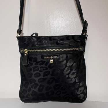 NWOT Michael Kors Kelsey Animal Jacquard Crossbody