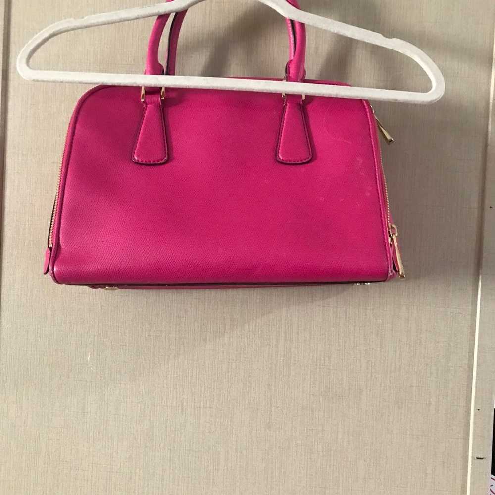 Michael Kors Color raspberry satchel leather - image 11