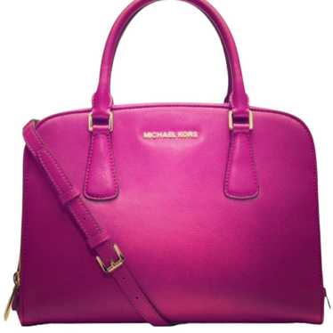 Michael Kors Color raspberry satchel leather - image 1