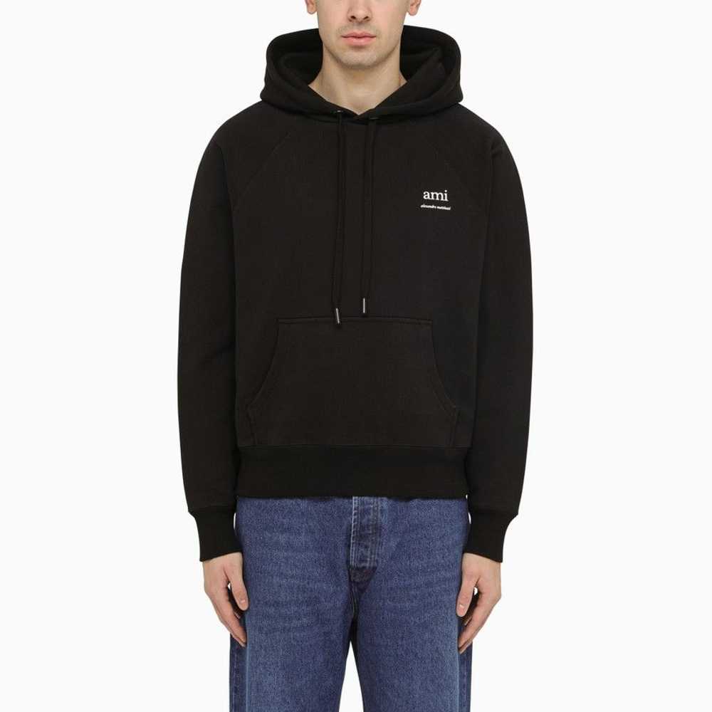 AMI o1d2blof1124 Logo Hoodie in Black - image 1