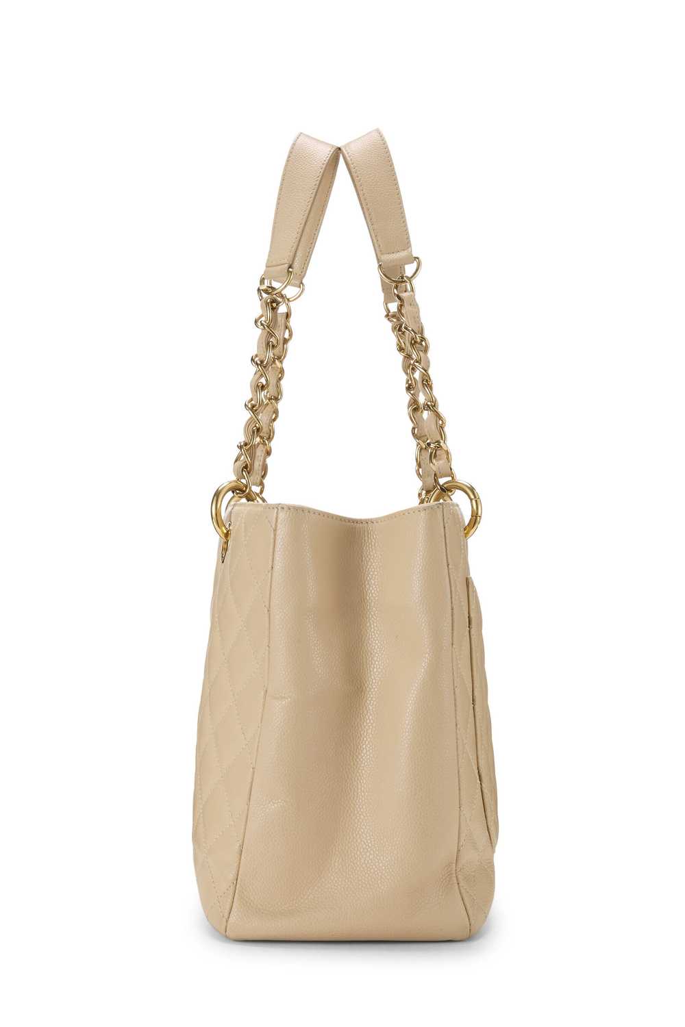 Beige Quilted Caviar Grand Shopping Tote (GST) Se… - image 3