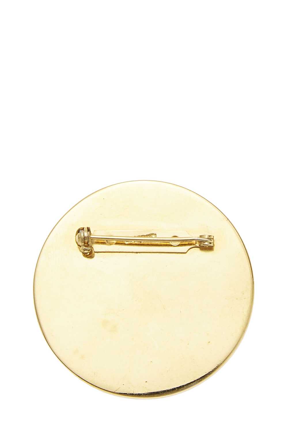 Gold & Red Enamel Rue Cambon Pin Send in SMS Send… - image 2