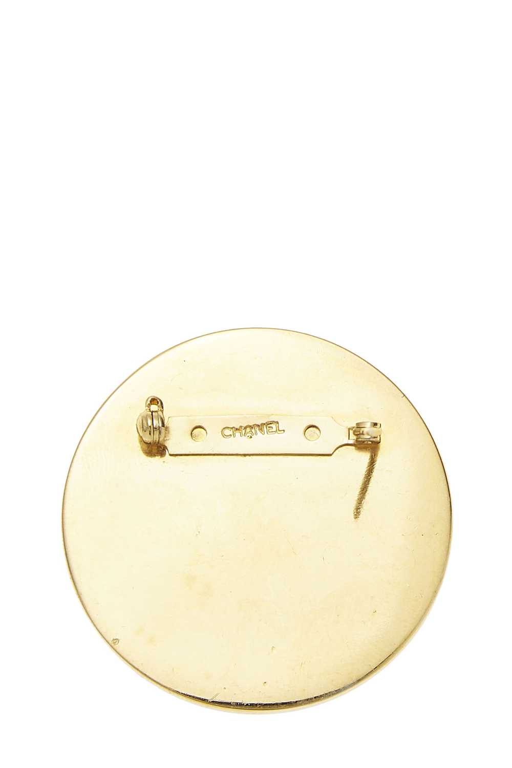 Gold & Red Enamel Rue Cambon Pin Send in SMS Send… - image 3