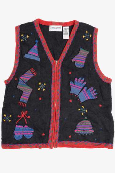 Black Winter Accessories Ugly Christmas Vest 63806