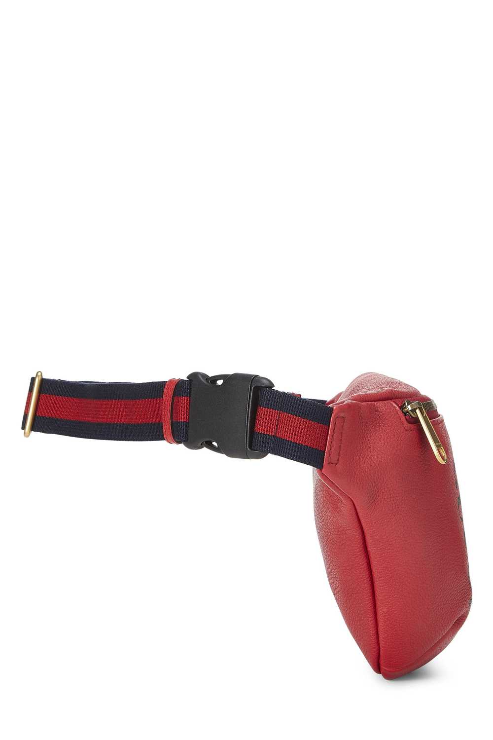 Red Leather Logo Belt Bag Send in SMS Send in Ema… - image 3