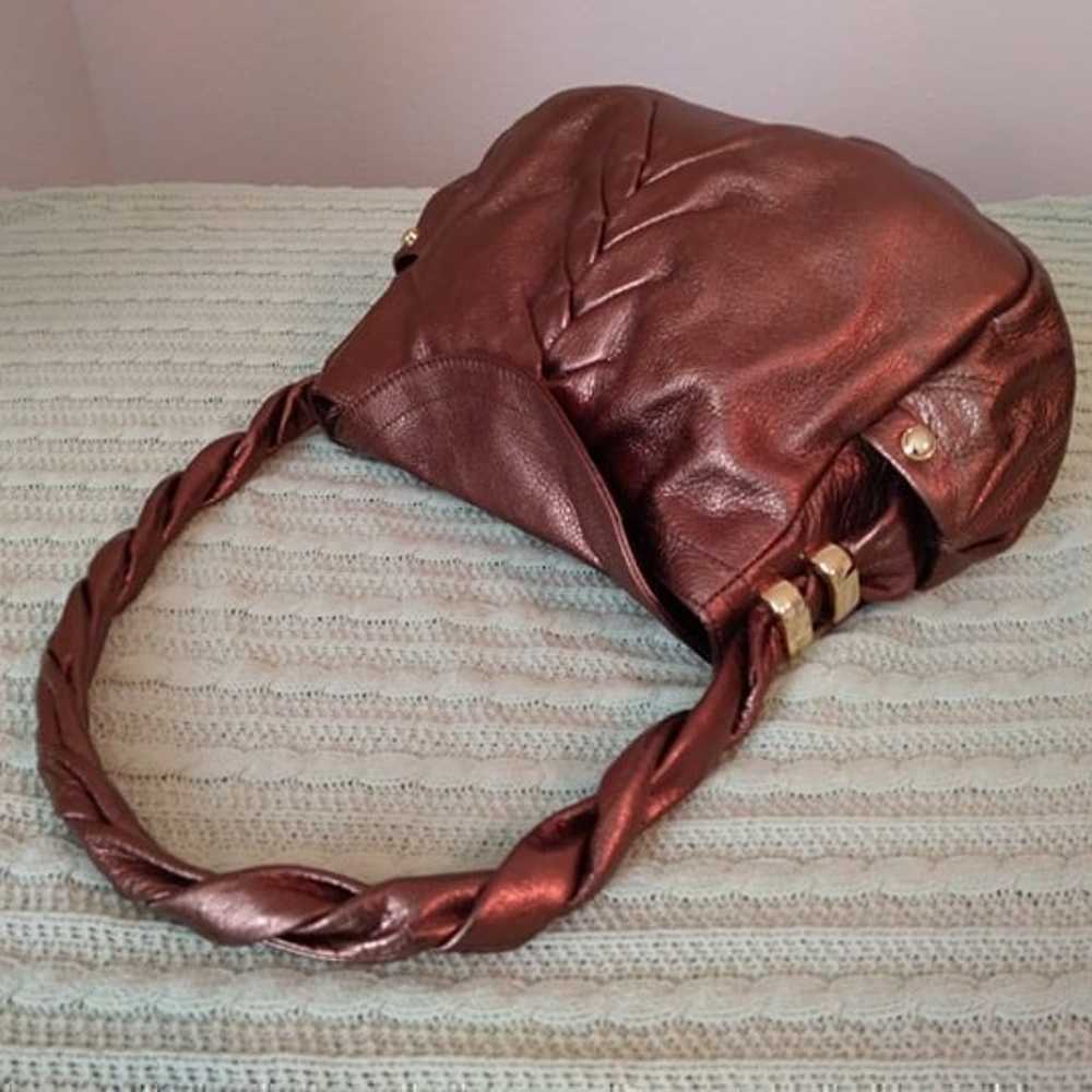 Bronze Copper Super Soft Leather Handbag - image 3