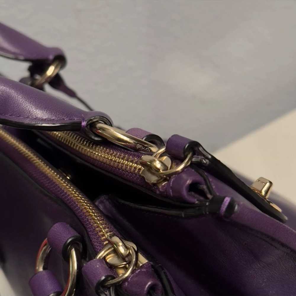 Coach Crosby Carryall Cross Grain Purple Leather … - image 10