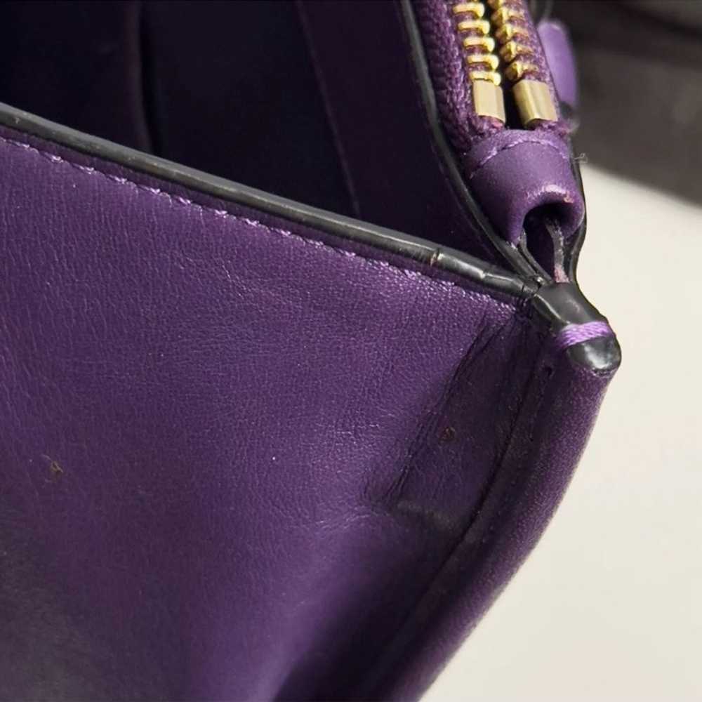 Coach Crosby Carryall Cross Grain Purple Leather … - image 7