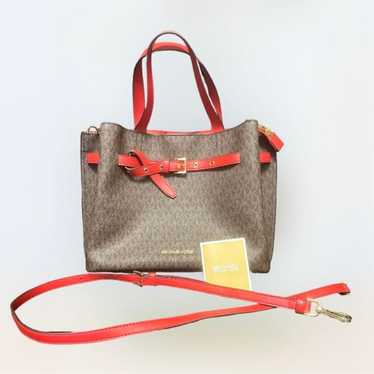 Michael Kors EMILIA Satchel Small Red