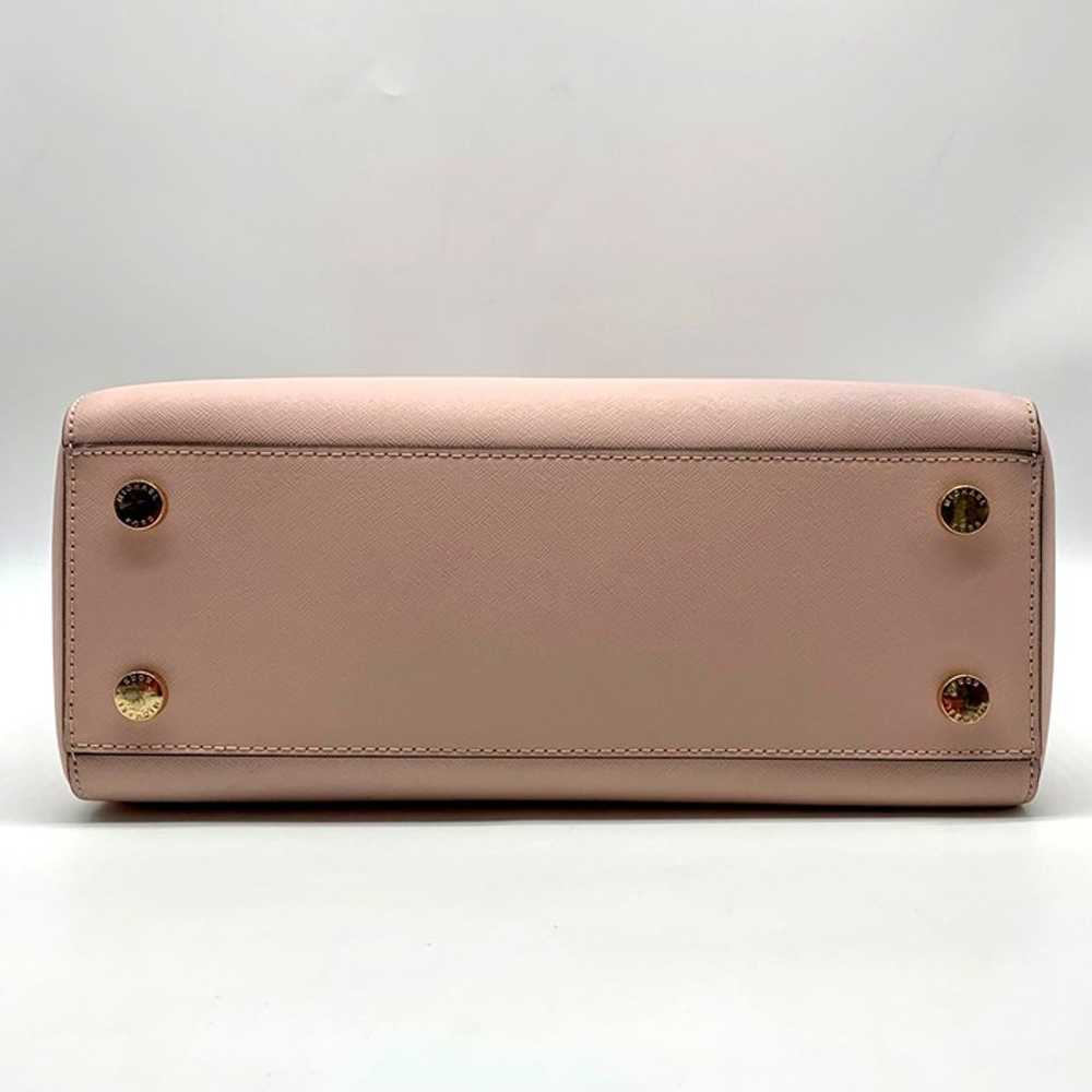 Michael Kors Pink Saffiano Leather Medium Kellen … - image 5