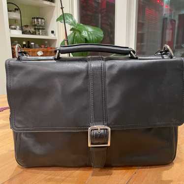 Coach messenger laptop leather black bag - image 1