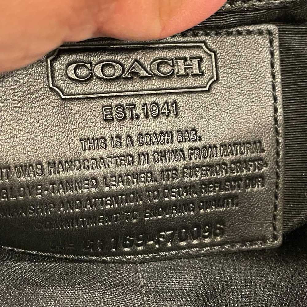 Coach messenger laptop leather black bag - image 3