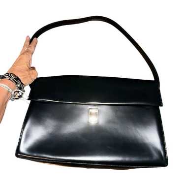 FURLA Leather Flap Satchel Shoulder Bag