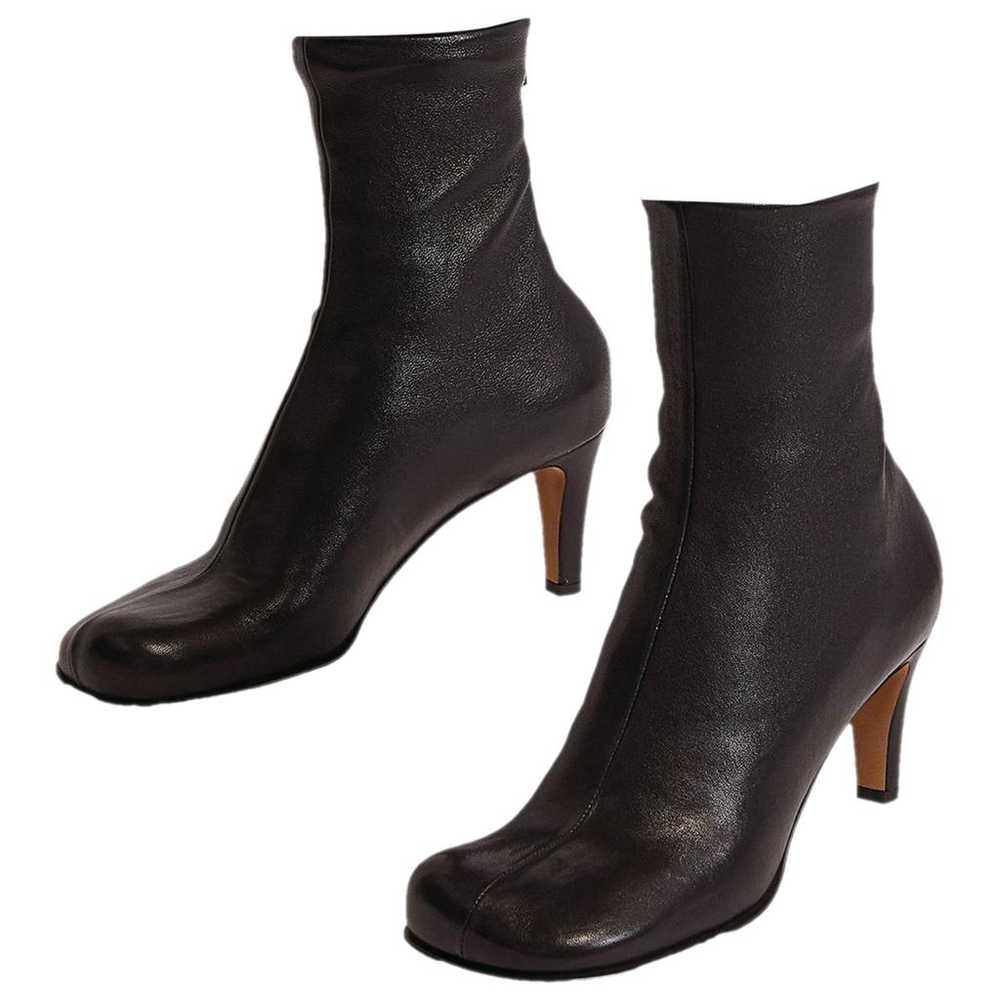 Bottega Veneta Bloc leather ankle boots - image 1