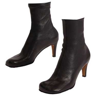 Bottega Veneta Bloc leather ankle boots - image 1