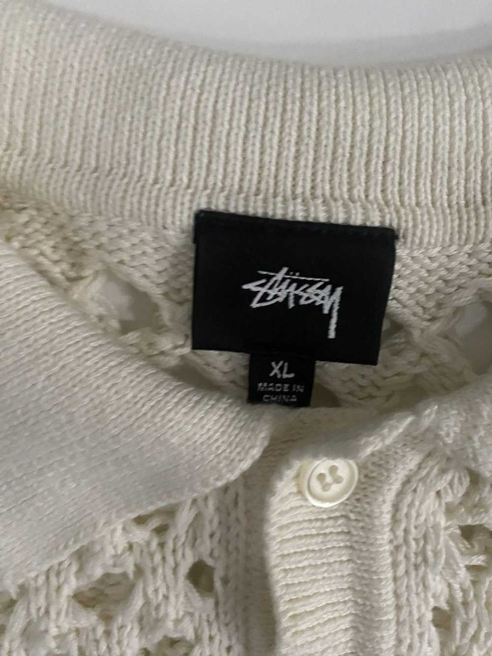 Stussy Stussy Crochet Polo Shirt - image 3