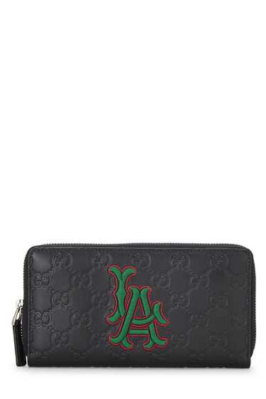 Black Guccissima LA Dodgers Zip Wallet Send in SMS