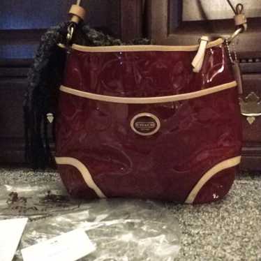 Coach Colored Patent Leather Handbag