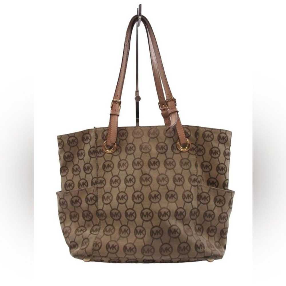 Michael Kors Large Tote Shoulder Bag Brown Leathe… - image 2