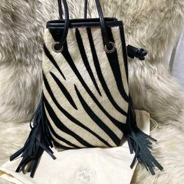 MARCO MASI Bucket Bag Black and White Stripes - image 1