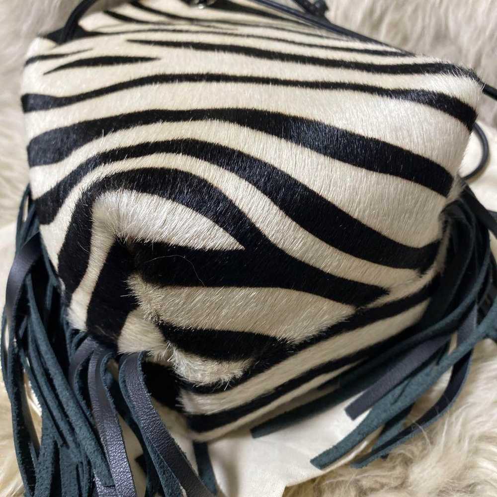 MARCO MASI Bucket Bag Black and White Stripes - image 5