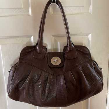 Stuart Weitzman large deep brown shoulder bag - image 1