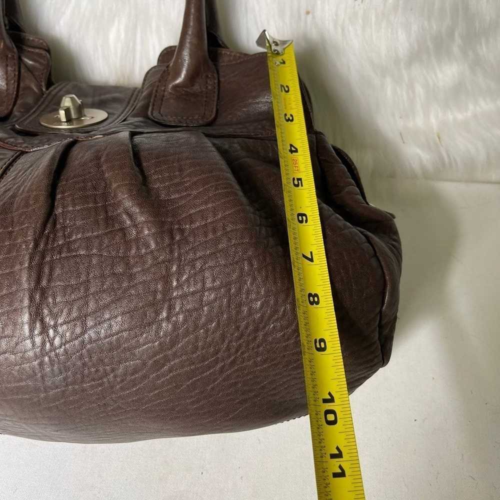 Stuart Weitzman large deep brown shoulder bag - image 6