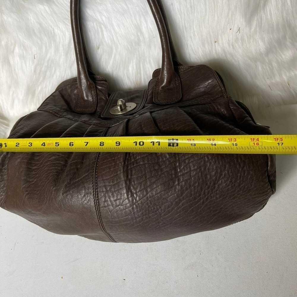 Stuart Weitzman large deep brown shoulder bag - image 7