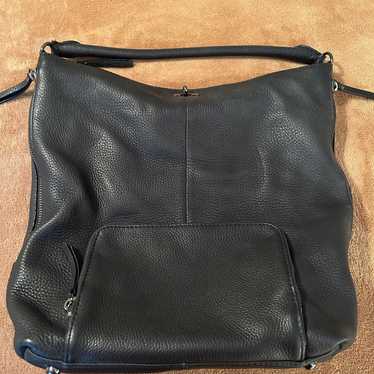 J. Crew all leather black hobo bag