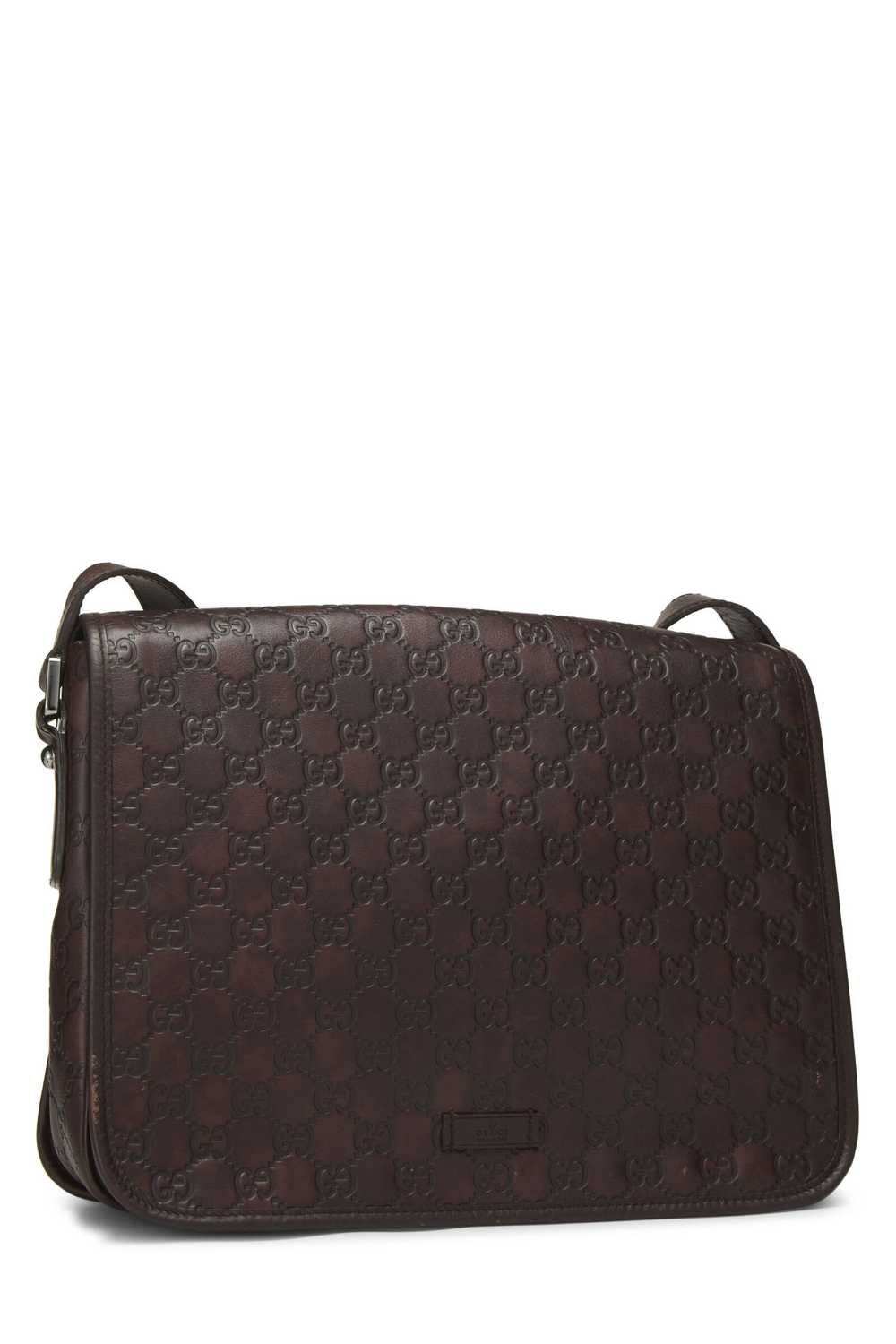 Brown Guccissima Flap Messenger Send in SMS Send … - image 2