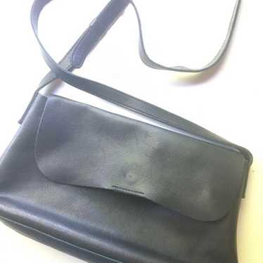 TRAD Black Leather Shoulder Bag Made in Japan - image 1